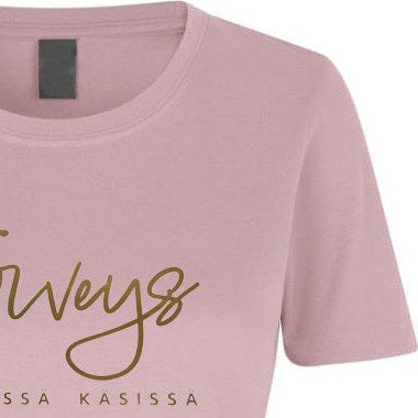 Hoitoalan työvaatteet – roosa printtipaita
