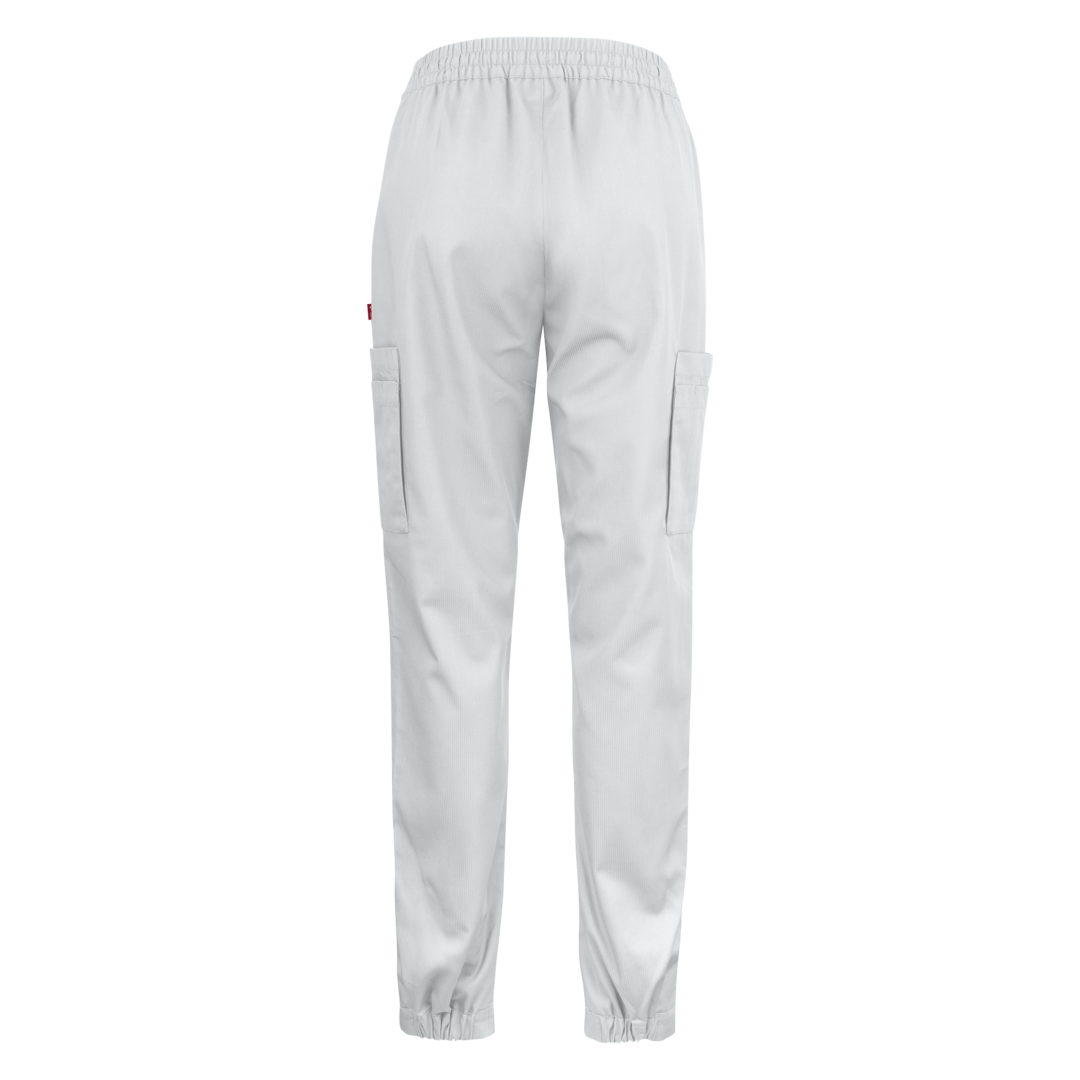 Unisex reisitasku työhousut valkoinen