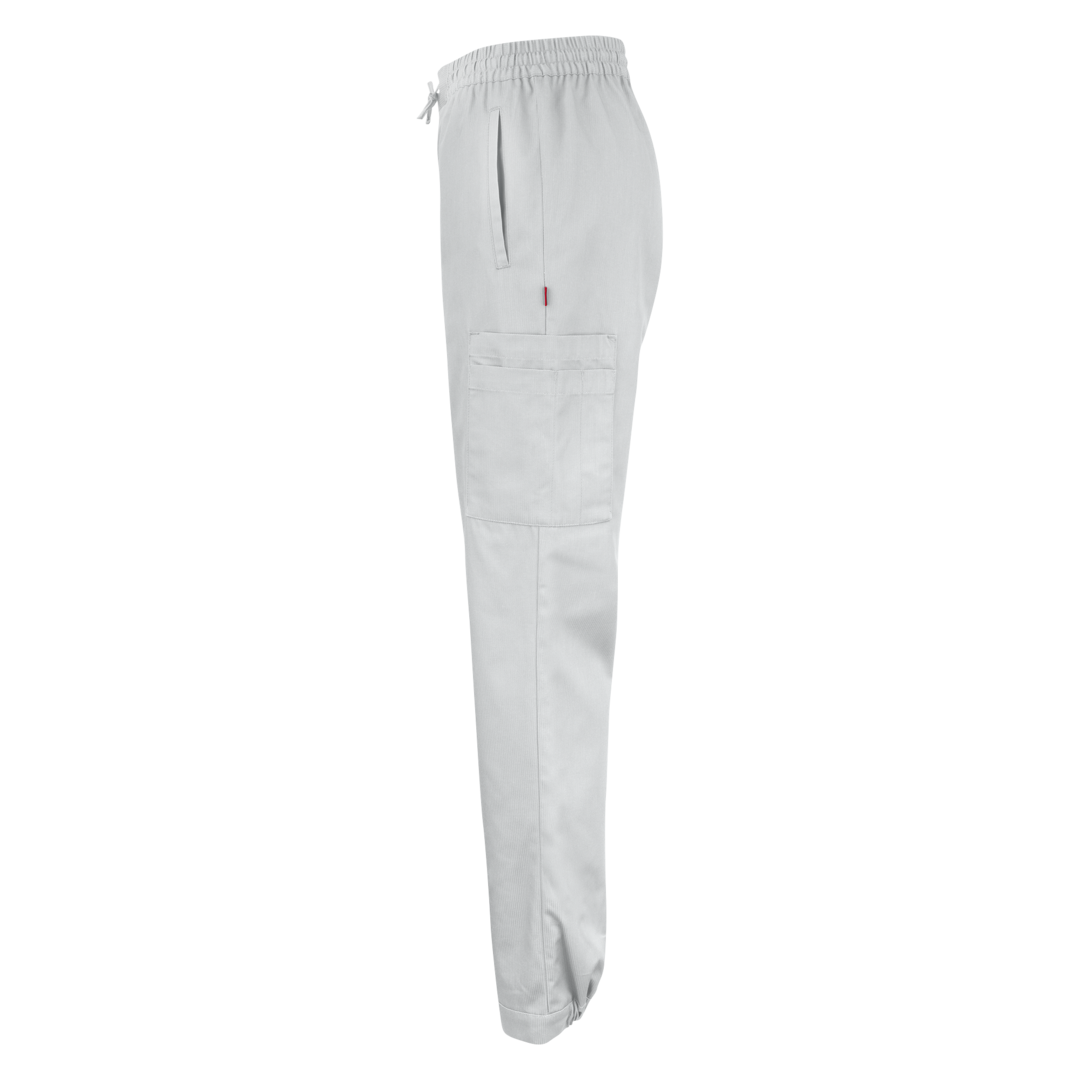 Unisex reisitasku työhousut valkoinen