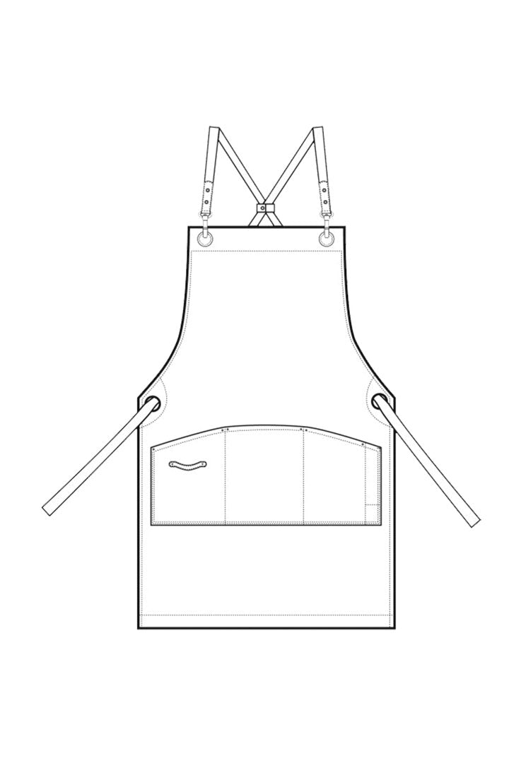 Kolmitaskuinen cross back essu