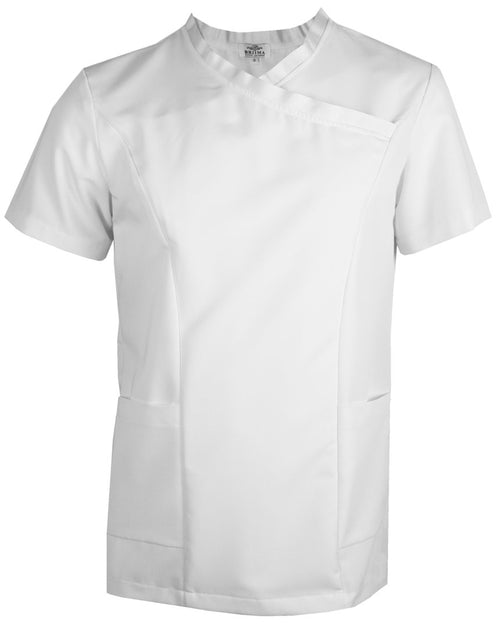 Briima unisex v-kauluspaita valkoinen