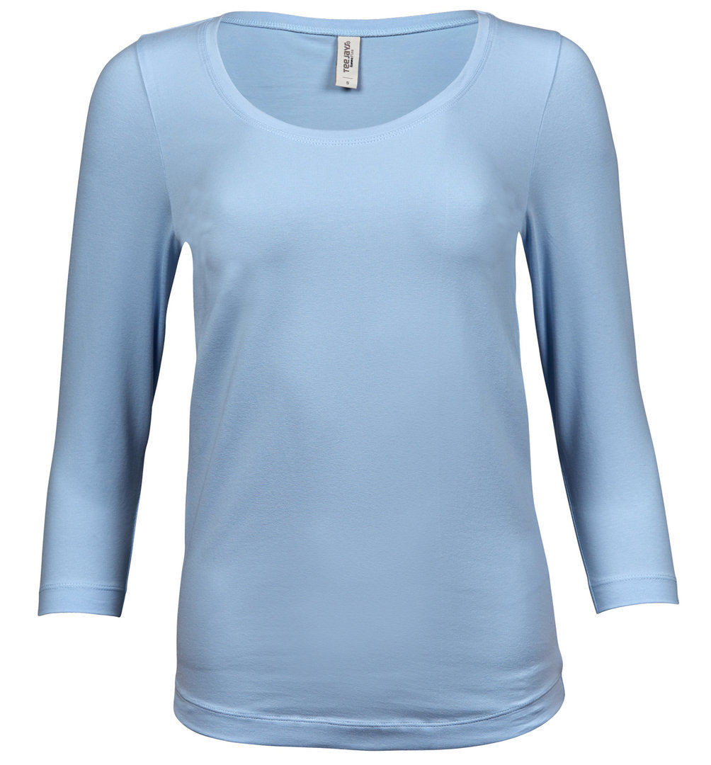3/4-hihainen T-paita vaaleansininen XL, 2XL, 3XL